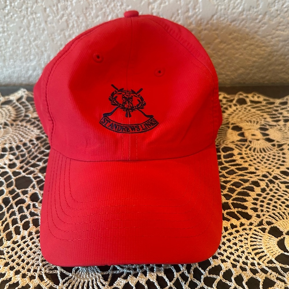 St. Andrews Links Tartan Collection Red Baseball Cap